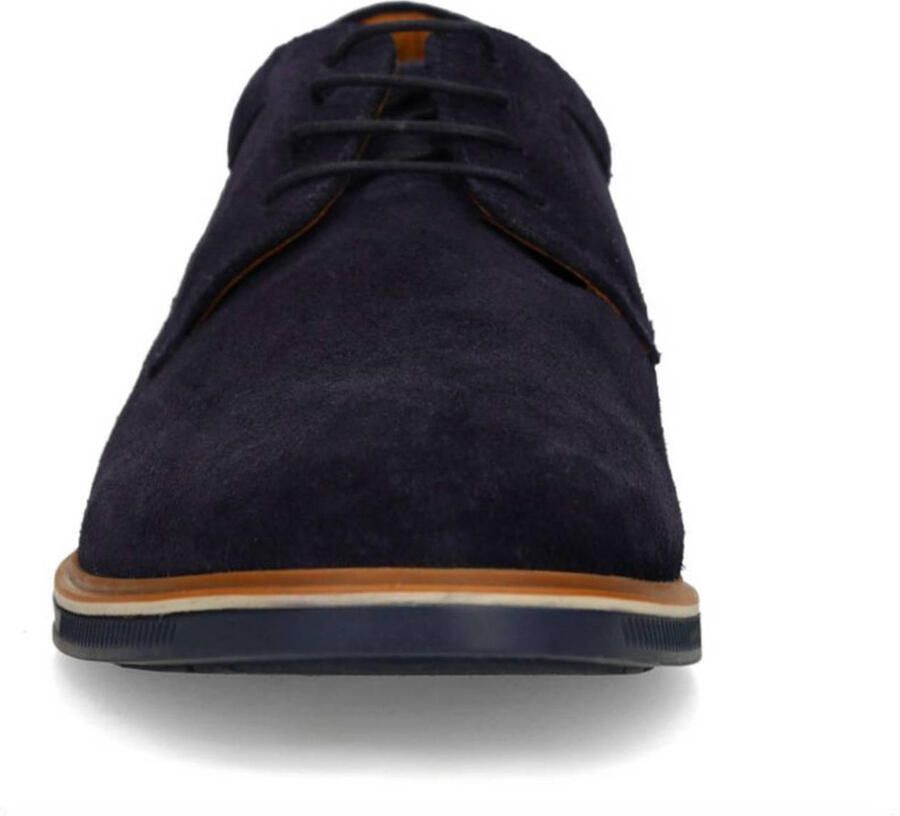 No Stress Heren Donkerblauwe suède veterschoenen - Foto 2
