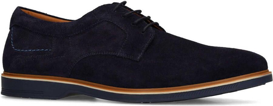 No Stress Heren Donkerblauwe suède veterschoenen - Foto 3