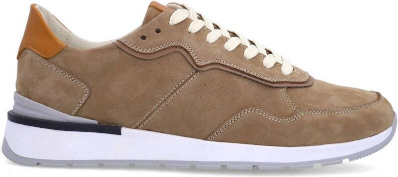 No Stress Heren Beige nubuck sneakers