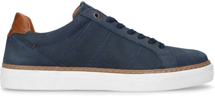 No Stress nubuck sneakers donkerblauw