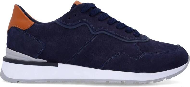 No Stress nubuck sneakers donkerblauw