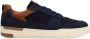 No Stress Heren Navy blauwe nubuck sneakers - Thumbnail 6