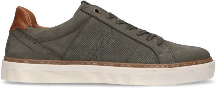 No Stress Heren Khaki nubuck sneakers