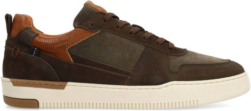 No Stress Heren Groene nubuck sneakers