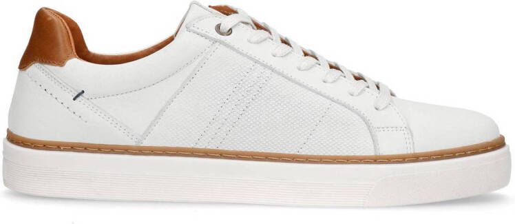 No Stress Heren Witte nubuck sneakers