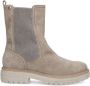 No Stress Dames Taupe suède chelsea boots met rits - Thumbnail 1
