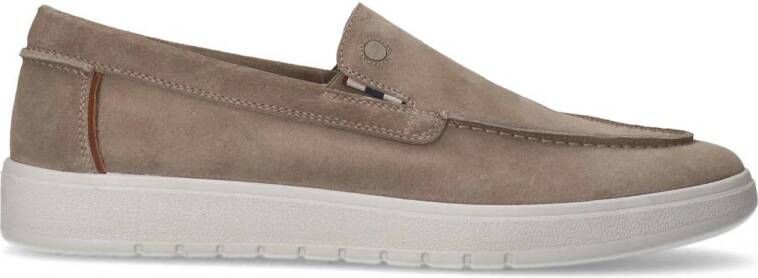 No Stress Heren Beige suède loafers
