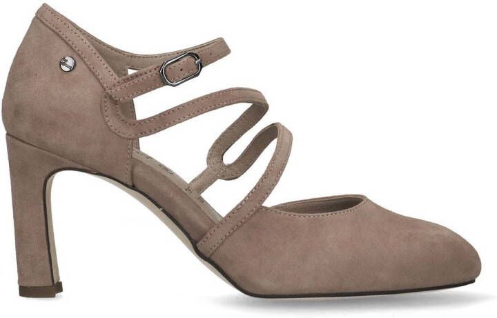 No Stress suede pumps beige