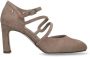 No Stress Dames Beige suède pumps - Thumbnail 1