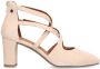 No Stress Dames Beige suède pumps met bandjes - Thumbnail 1