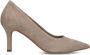 No Stress Dames Taupe suède gesloten pumps - Thumbnail 1