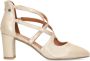 No Stress Dames Goudkleurige suède pumps - Thumbnail 1