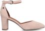 No Stress Dames Roze suède pumps met enkelbandje - Thumbnail 1
