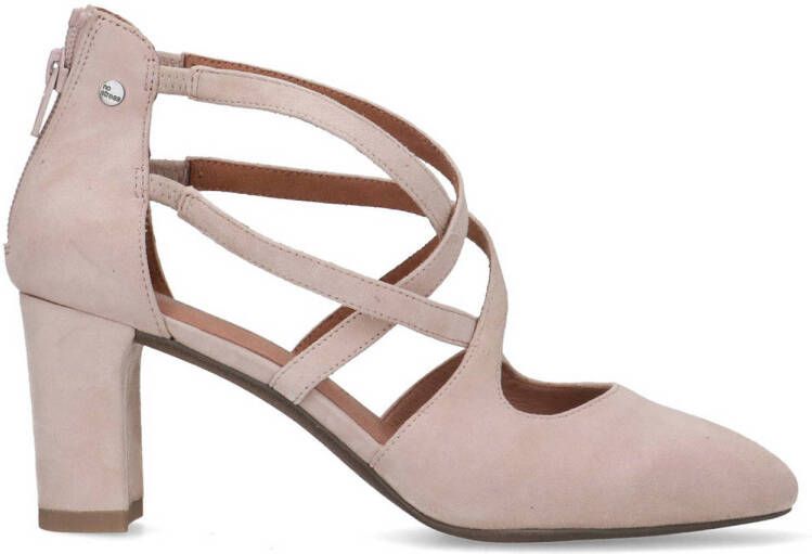 No Stress Dames Roze suède pumps