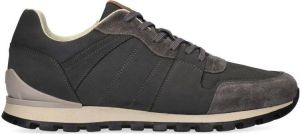 No Stress Heren Grijze suède lage sneakers