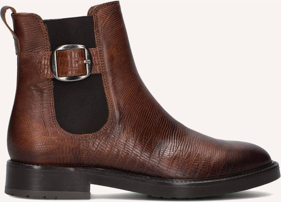 Notre-v Stijlvolle Cognac Chelsea Boots Brown Dames - Foto 2