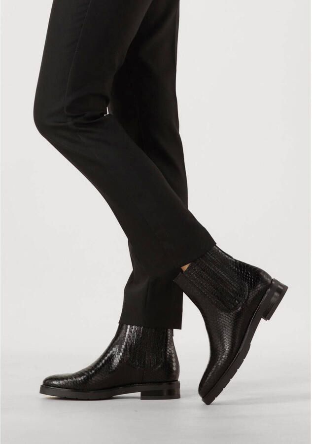 Notre-v Zwarte Chelsea Boots met Slangenprint - Foto 2