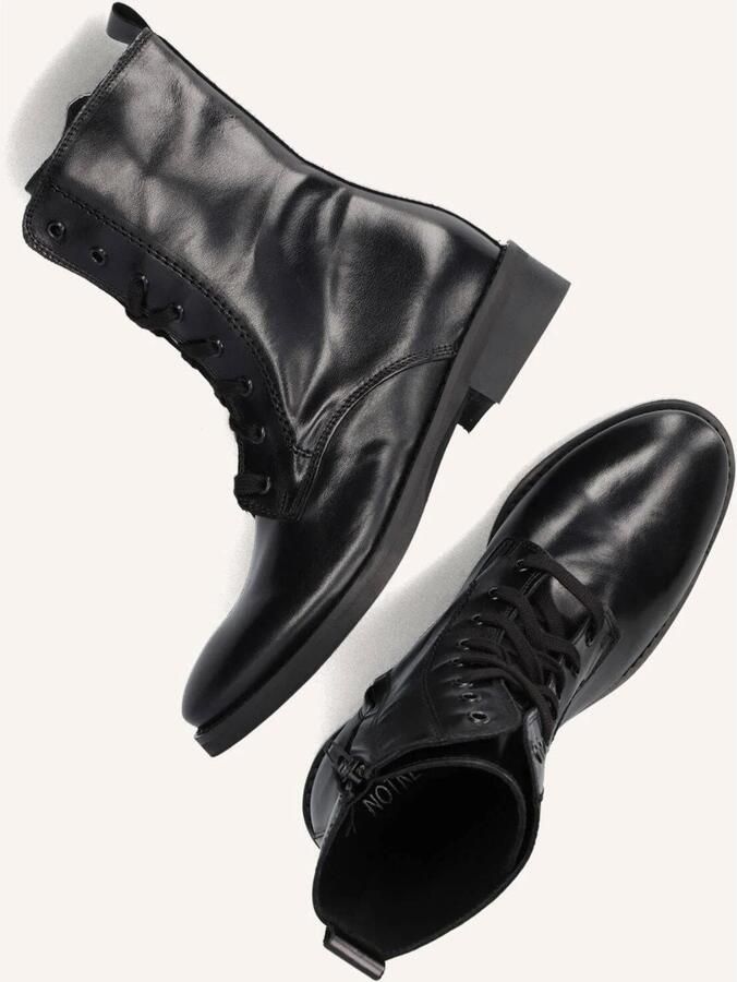 Notre-V 4001 Veterboots Laarzen Met Veters Dames Zwart - Foto 3