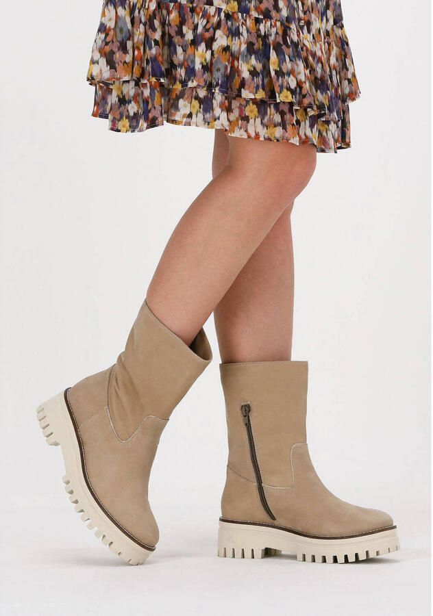 Notre-V 9030 Enkellaarsjes Enkelboots met rits Dames Beige - Foto 2