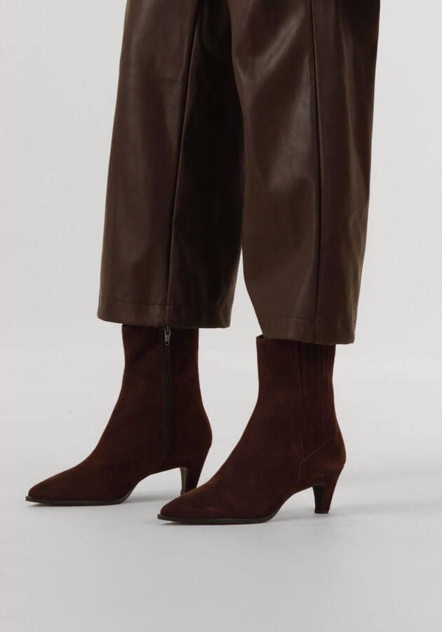 Notre-V 15225 Enkellaarsjes Enkelboots met rits Dames Bruin - Foto 2