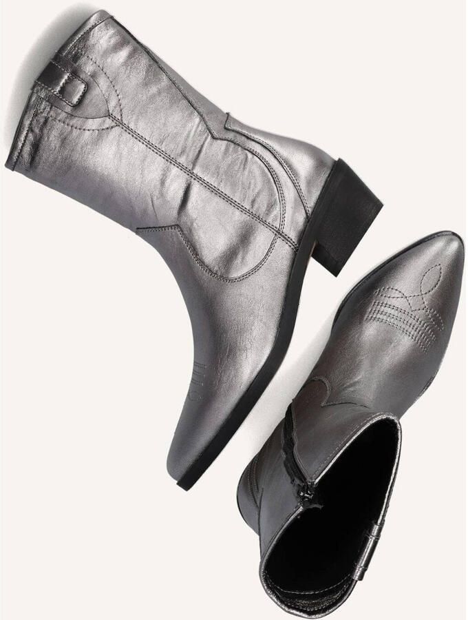 Notre-V 18050 Enkellaarsjes Enkelboots met rits Dames Zilver - Foto 2