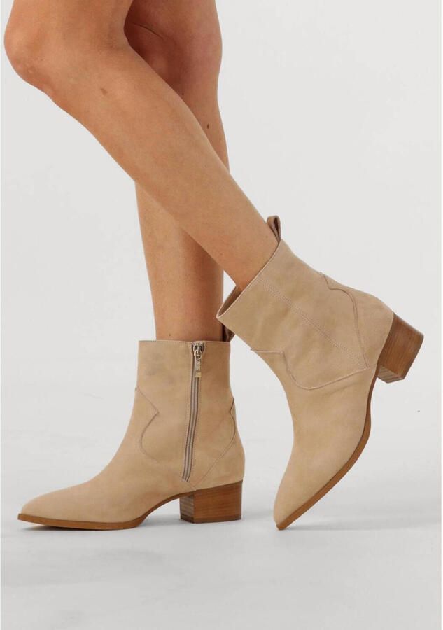 Notre-V 3231 Enkellaarsjes Enkelboots met rits Dames Beige - Foto 5
