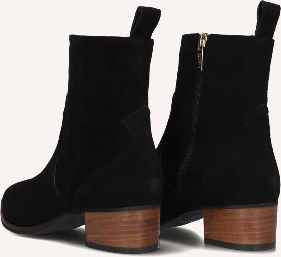 Notre-V 3231 Enkellaarsjes Enkelboots met rits Dames Zwart - Foto 3