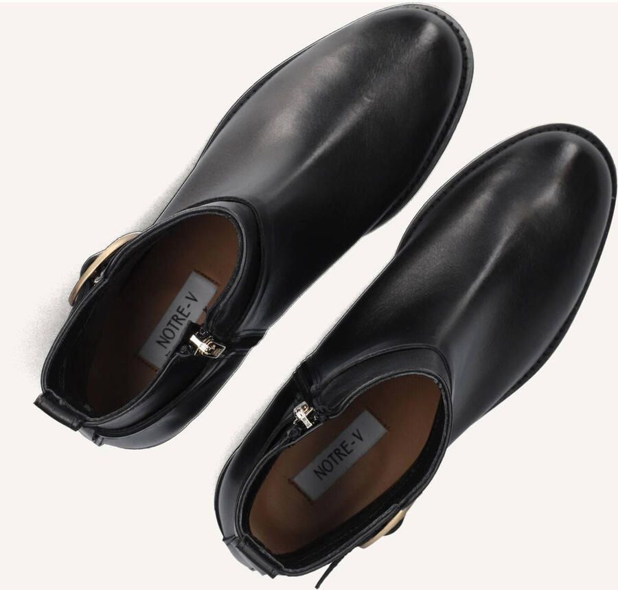 Notre-V 3262 Enkellaarsjes Enkelboots met rits Dames Zwart - Foto 3