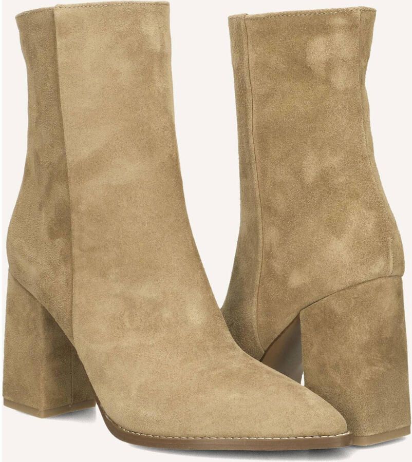 Notre-V 46936 Enkellaarsjes Enkelboots met rits Dames Beige - Foto 6