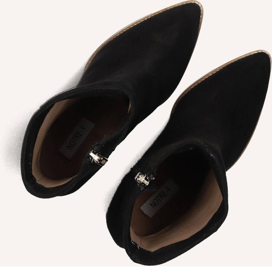 Notre-V 46936 Enkellaarsjes Enkelboots met rits Dames Zwart - Foto 3