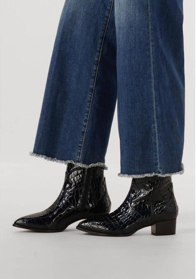 Notre-V 63231 Enkellaarsjes Enkelboots met rits Dames Blauw - Foto 2