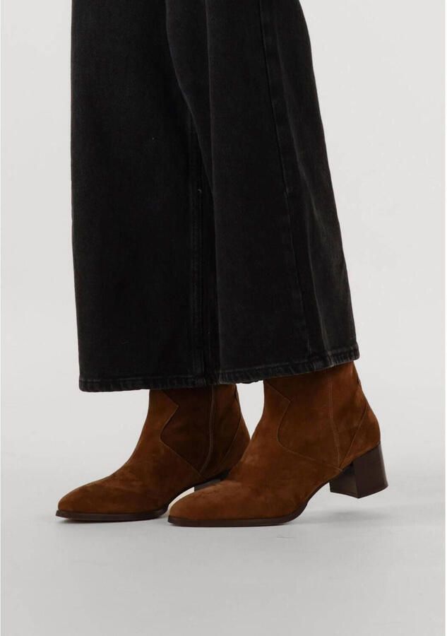 Notre-V 63231 Enkellaarsjes Enkelboots met rits Dames Bruin - Foto 2
