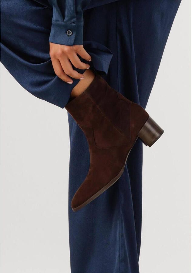 Notre-V 63231 Enkellaarsjes Enkelboots met rits Dames Bruin - Foto 2