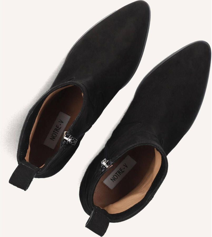 Notre-V 63231 Enkellaarsjes Enkelboots met rits Dames Zwart - Foto 3
