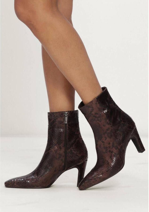 Notre-V 72539 Enkellaarsjes Enkelboots met rits Dames Bruin - Foto 6