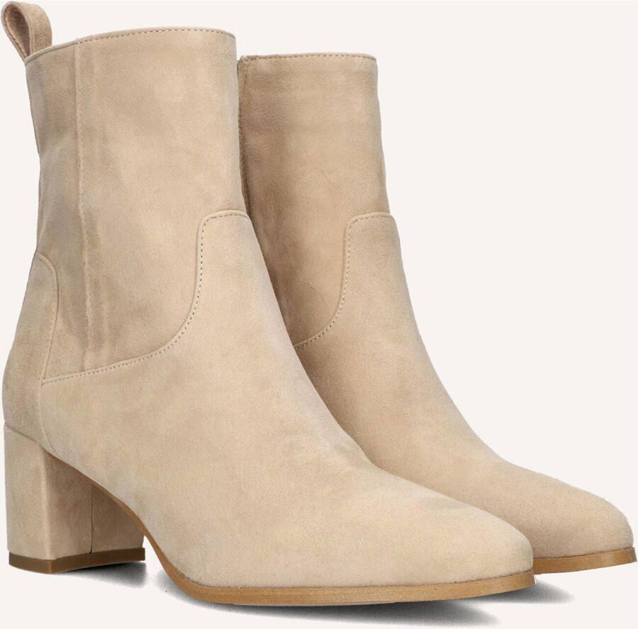 Notre-V 8543 Enkellaarsjes Enkelboots met rits Dames Beige
