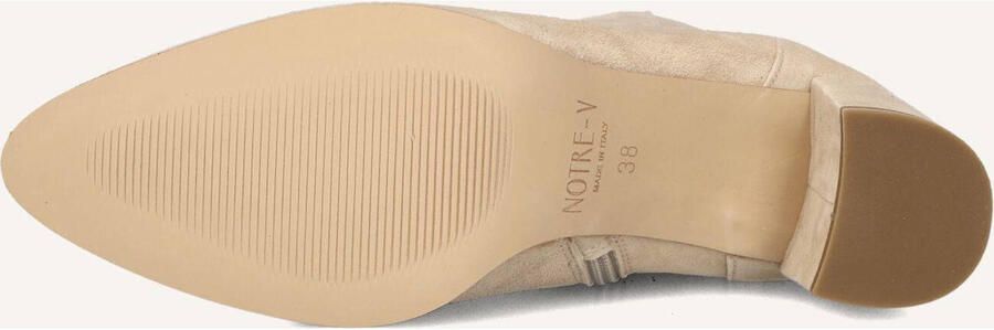 Notre-V 8543 Enkellaarsjes Enkelboots met rits Dames Beige - Foto 2