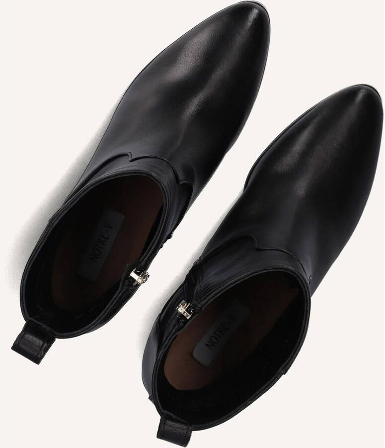 Notre-V 8543 Enkellaarsjes Enkelboots met rits Dames Zwart - Foto 3