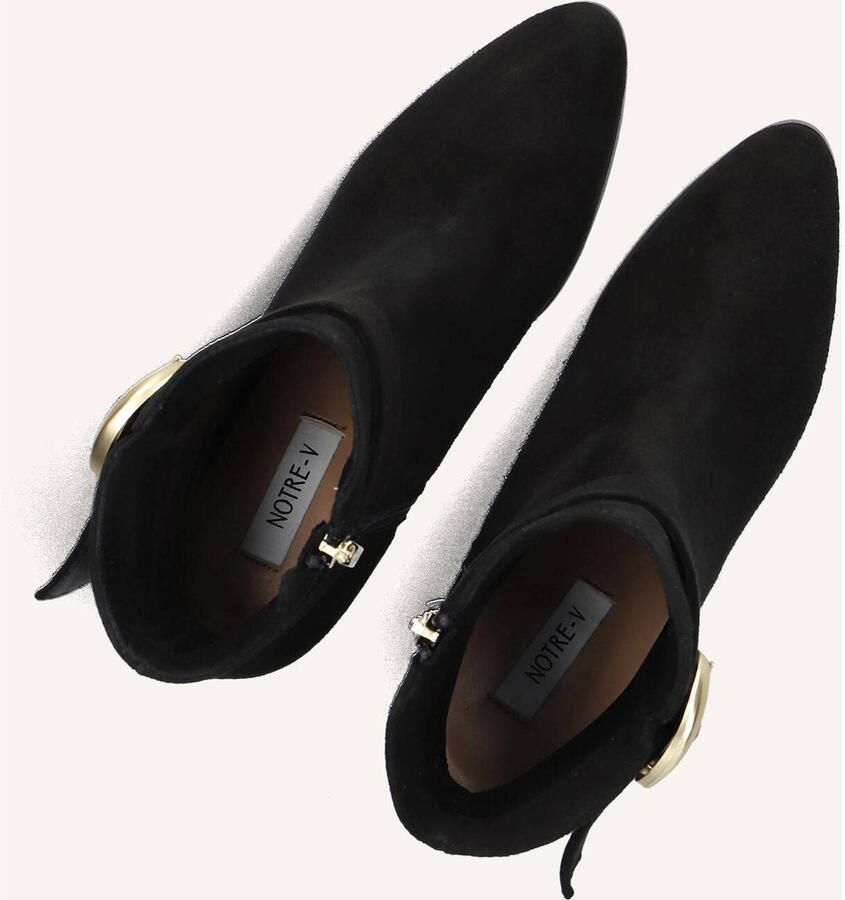 Notre-V 8552 Enkellaarsjes Enkelboots met rits Dames Zwart - Foto 3