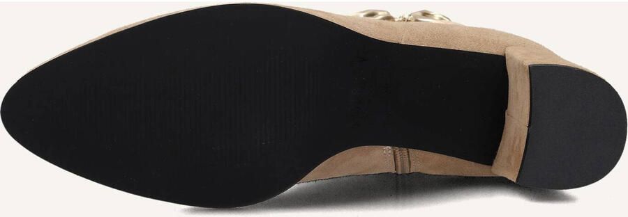 Notre-V 8558 Enkellaarsjes Enkelboots met rits Dames Beige - Foto 3