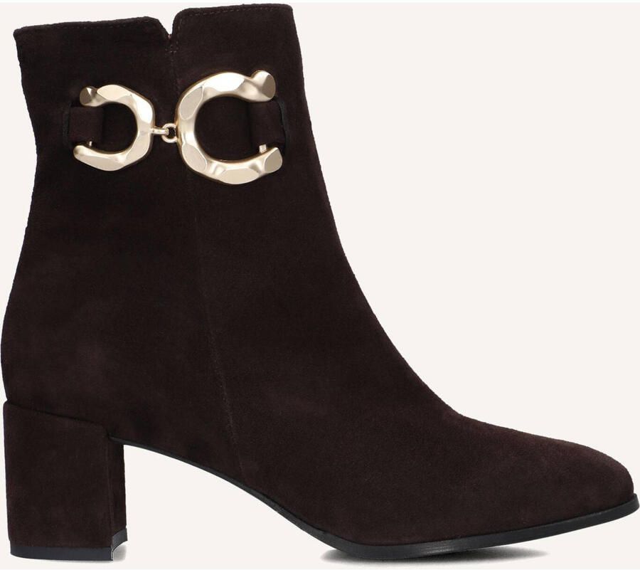 Notre-V 8558 Enkellaarsjes Enkelboots met rits Dames Bruin - Foto 2