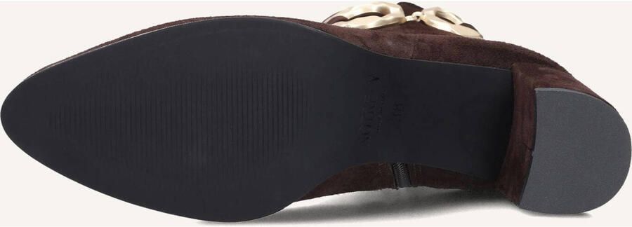 Notre-V 8558 Enkellaarsjes Enkelboots met rits Dames Bruin - Foto 4