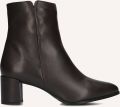 Notre-V 8560 Enkellaarsjes Enkelboots met rits Dames Bruin - Donkerbruin