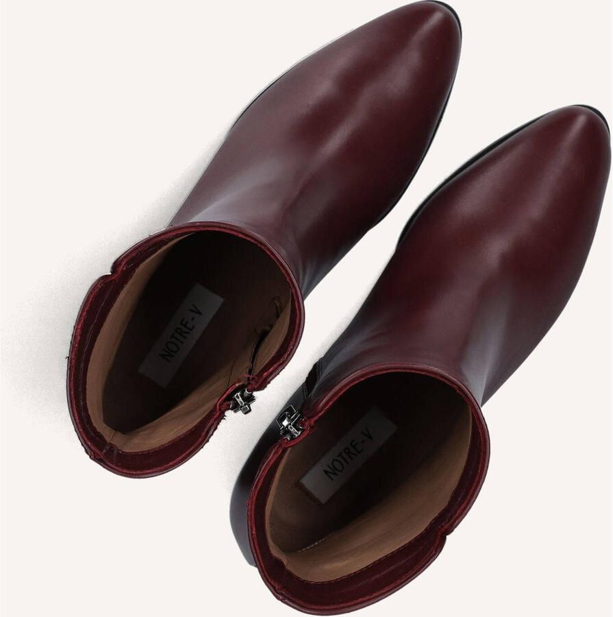Notre-V 8560 Enkellaarsjes Enkelboots met rits Dames Rood - Foto 3