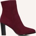 Notre-V 97436 Enkellaarsjes Enkelboots met rits Dames Rood - Rood