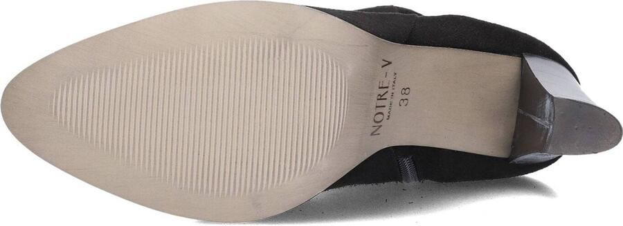 Notre-V 97436 Enkellaarsjes Enkelboots met rits Dames Zwart - Foto 3