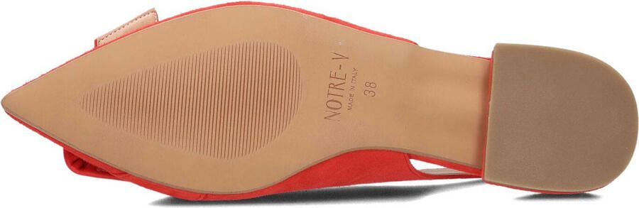 Notre-v Rode Suède Slingbacks voor Vrouwen - Foto 3