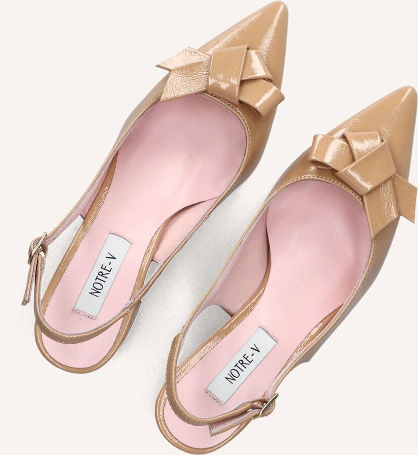 Notre-v Camel Leren Slingback Hakken - Foto 3