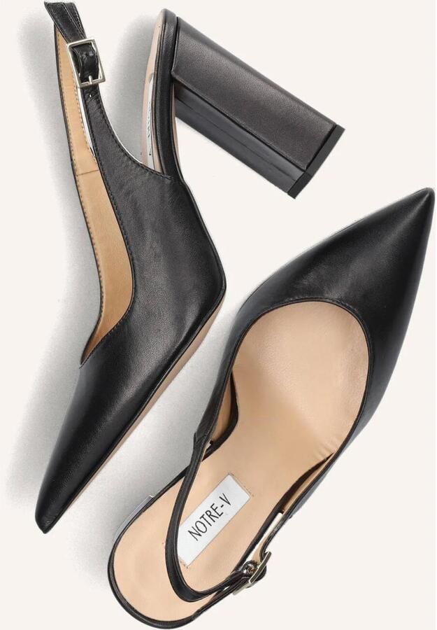 Notre-V 27113 Pumps High Heels Schoenen Hoge Hak Dames Zwart - Foto 6