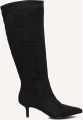 Notre-V 0673-01 Laarzen Suèdelook Dames Zwart - Zwart